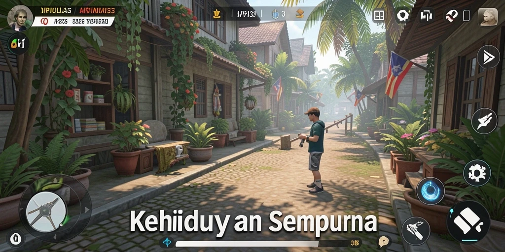 Tampilan gameplay menarik dari API33 dengan berbagai aktivitas simulasi.