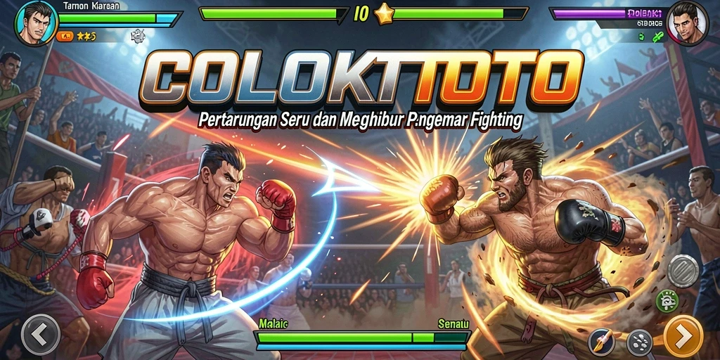 Gameplay COLOKTOTO menampilkan pertarungan yang intens dan seru.