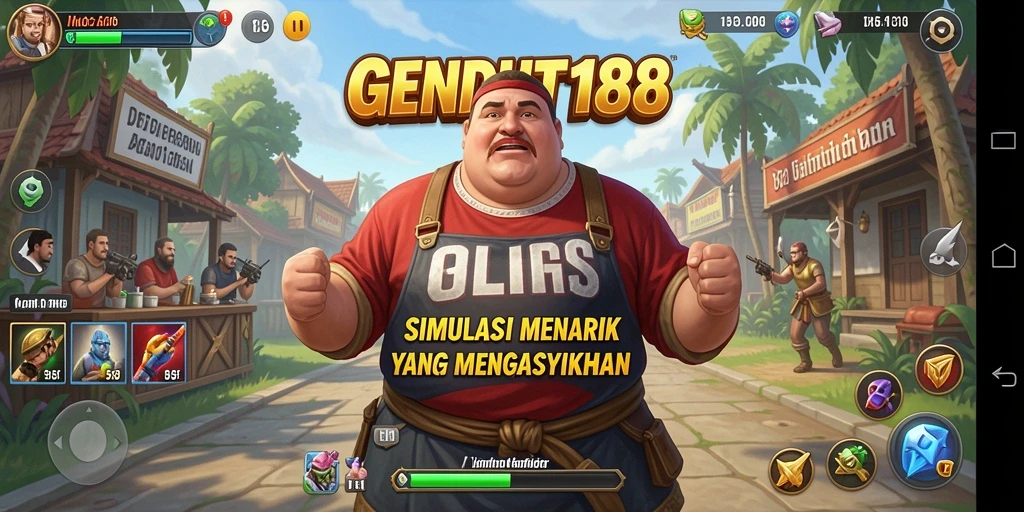 Tangkapan layar GENDUT188 menampilkan grafis vivid dari gameplay Simulation.