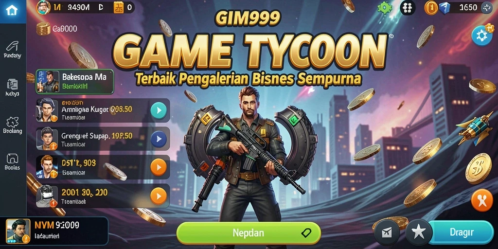 Tampilan gameplay GIM999 yang menarik dan penuh strategi Tycoon.