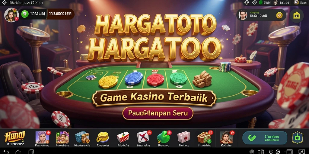 Tampilan utama HARGATOTO menunjukkan beragam permainan Kasino yang menarik.