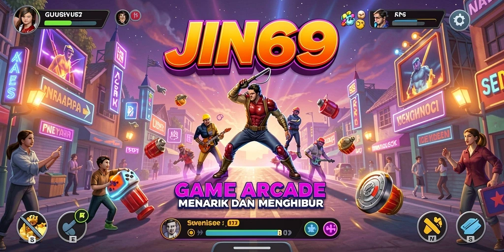 Screenshot gameplay JIN69 menunjukkan aksi seru dalam permainan Arcade.
