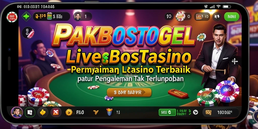 Tampilan apik gameplay Live Casino di PAKBOSTOGEL.