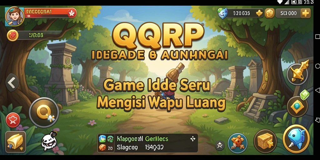 Tampilan gameplay QQRP yang menampilkan karakter dan aksiIdle yang menarik.