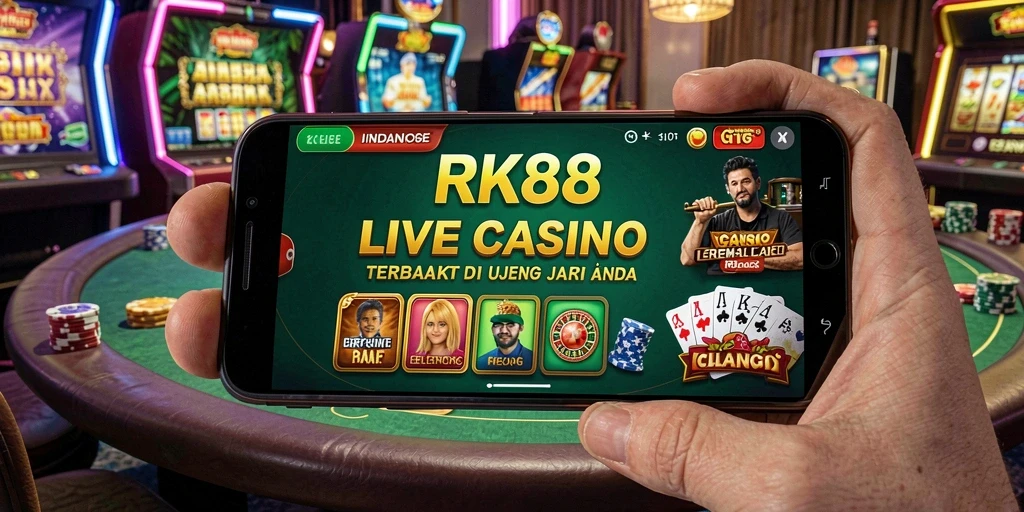 Screenshot permainan Live Casino RK88 yang memukau dan interaktif.