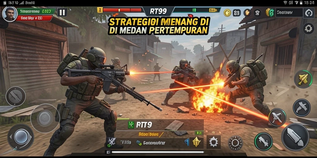 Gameplay menarik RT99 dalam pertempuran strategi.