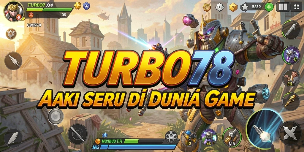 Tangkapan layar TURBO78 menampilkan aksi mendebarkan di medan perang.