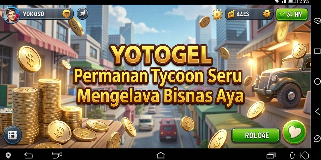 Gameplay seru YOTOGEL di dunia Tycoon.